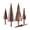 CHENGMING No. 5001 M35 HSS Co Dark Yellow Hexagonal Shank Step Center Drill Bit 3-12mm 76-103mm Length Recycle Use 3-Year