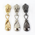 Deepeel ZT601 5# Luggage Zipper Accessories Clothing Coat Zipper Slider Metal Nylon Zipper Puller