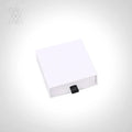 VIANRLA Drawer Style Paper Gift Box Soft Velvet Bag Jewelry Storage Box for Earrings Ring Custom Logo 9*9*3.2CM