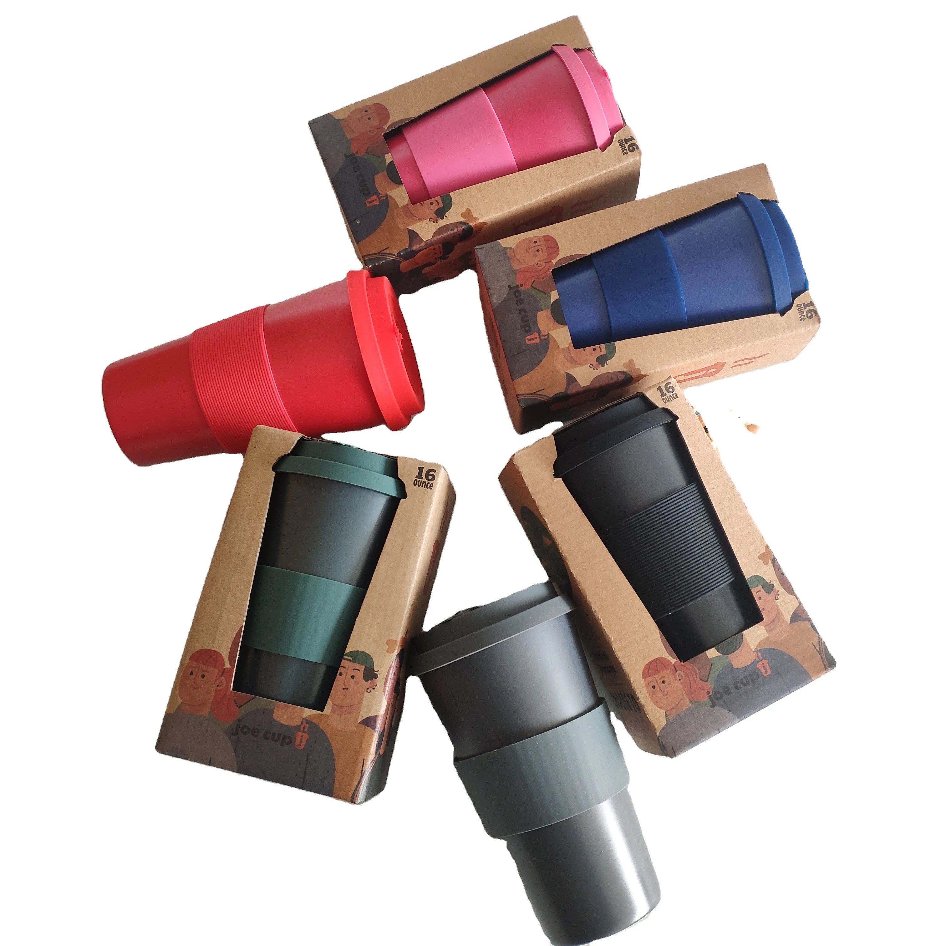 Custom Packing Eco Cup Bamboo Keep Coffee Mug With Silicone Lid