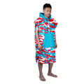 Recycled Custom Surf Cotton Hooded Beach Towels for Adults Made From Recycled Materials
