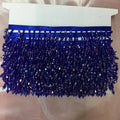 Sewing Lace Ribbon Fabric Glass Beaded Lace Trim DIY Curtain Garment Accessories  Crystal Bicone Beaded Fringe Trim