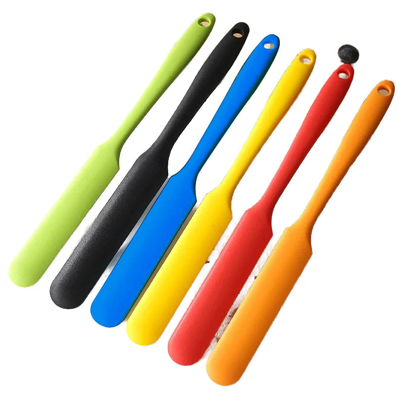 Small Size Integrated Jam Scraper Long Flour Butter Scraper Baking Utensils Made of Silicone PC Silicate Cake Pastry Tools
