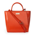 Genuine Leather Waterproof Casual Tote Bag with Removable Strap for Daily Outdoor Travel Use-Women's