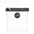 Women Clear PVC Cosmetic Bag Waterproof Transparent Makeup Organizer Hot Stamping PVC Travel Zipper Pouches Toiletry Bags Eco