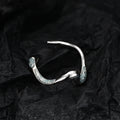 ICEBELA Jewelry 925 Sterling Silver Ice Blue Drops Glue Exotic Serpentine High-grade Original Snake Design Ring