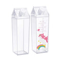 Wholesale Hot Selling Custom Printed Logo Plastic PP Material 500ml 1000ml Clear Milk Carton Water Bottle