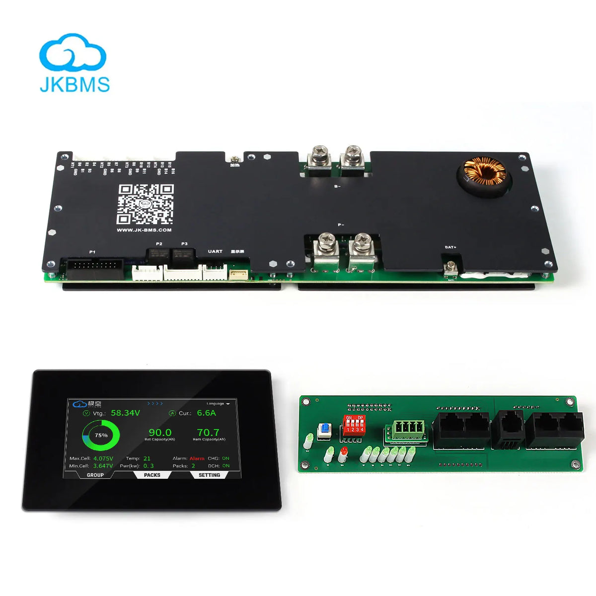 2026 New JK Bms V19 Inverter Bms JK PB2A16S20P Smart JK BMS 16s 48v 200a With Balance 4.3inch Display for Lifepo4 Battery Box MegaBDM