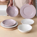 Solhui Kiln Change Ceramic Tableware Soup Salad Bowl Breakfast Dinner Plates