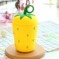 Fruit Design Kettle Strawberry Double Glass Cartoon Student Rope Lifting Portable Business Gift Cup Rope Lifting Silicone Cup