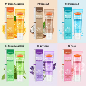 85g Whole Body Deodorant Cream Underarm Body Odor Removal Permanent Antiperspirant for Women Men Long Lasting Scent Elimination