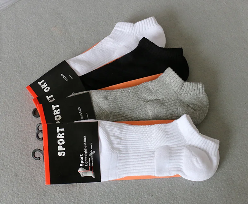 Factory Wholesale Autumn Breathable Compression Athletic Low Cut Ankle Comfort No Show Bottom Logo Sports Running Socks