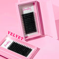Wholesale  Individual Lash Extensions Premium Matt Dark Black Private Label Volume Eyelash Extensions
