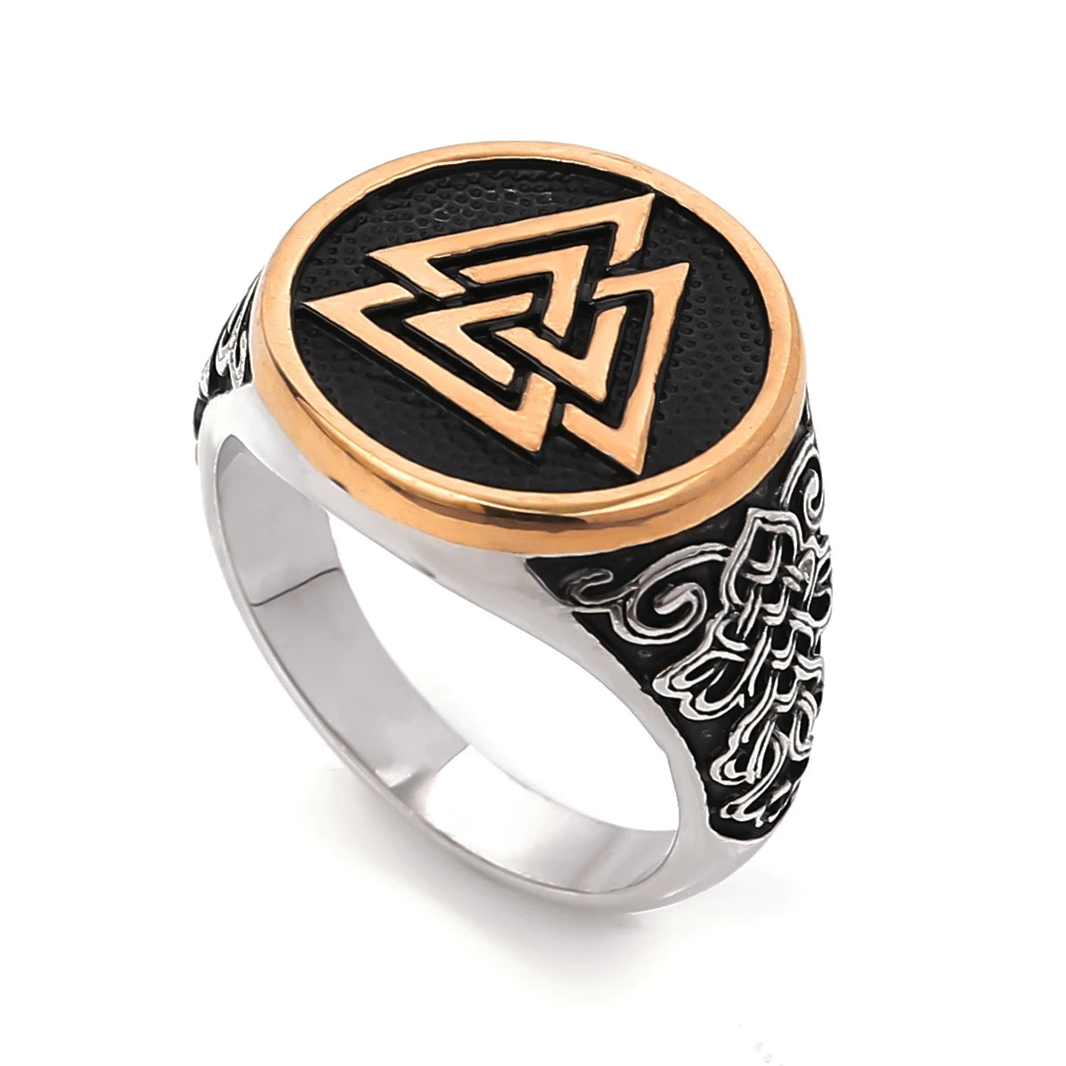 Viking Souvenir Stainless Steel Norse Men's Ring Viking Jewelry