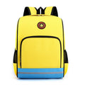 Wholesale Custom 600d Polyester Waterproof Zipper Letter Pattern Yellow Fashion 4 Year Boys DAY BACKPACK 21L Capacity Ergonomic