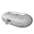 Very Popular Light Gray Rectangular Gas Fire Pit Coffee Table with GRC Material CE & US Certified