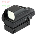 MZJ Optics High Profile Tactical Laser Red Green Reflex Sight Scope 4 Reticle Red Dot Lens for Hunting