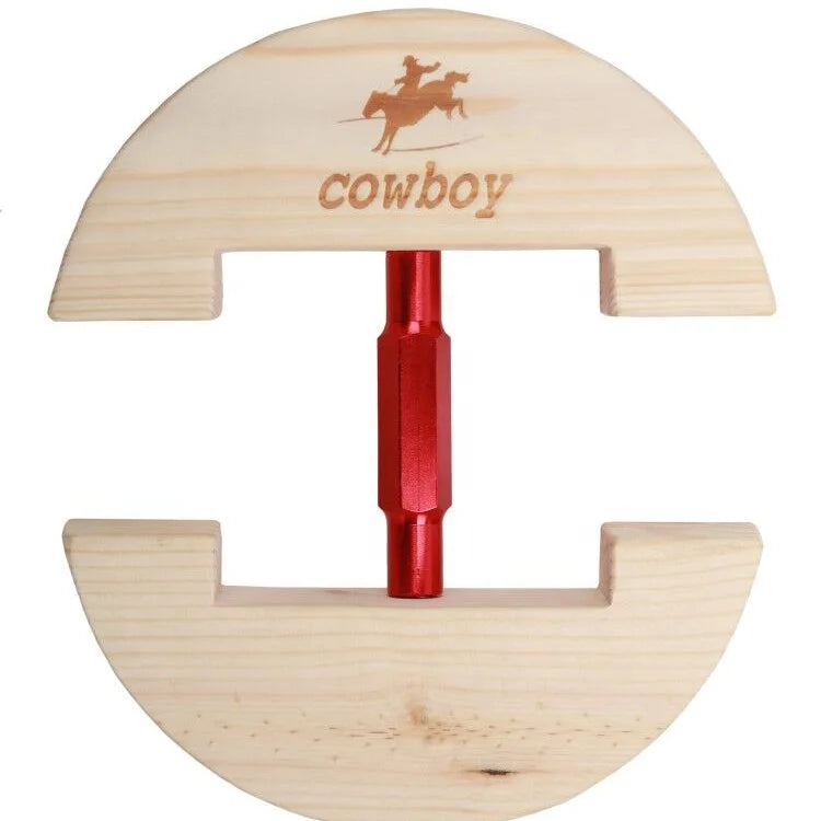 COWBOY Hat Jack Stretcher Adjustable Heavy Duty Small Size 6 1/2" to 9 1/2" Large Size 7 1/2" to 10 5/8"