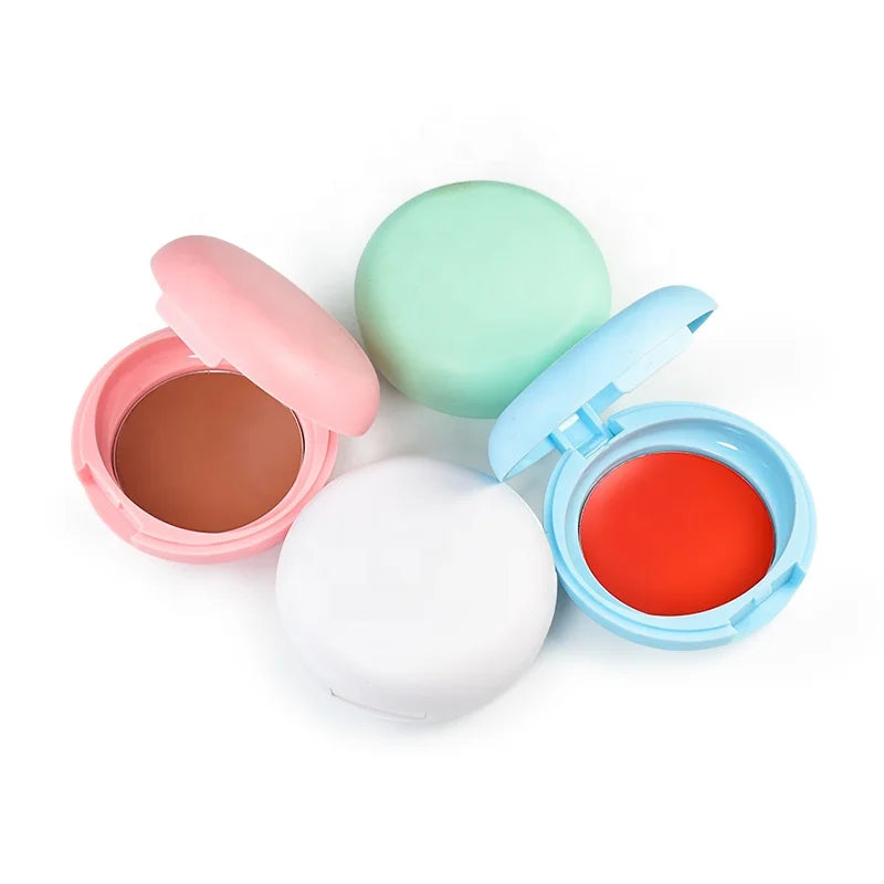 Vegan No Label Pink Blush Green Blush Cream Blue Blush Powder Single Blush Private Label