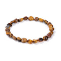 Wholesale Gold Plated Amethyst Natural Stone Bracelets Irregular Healing Crystal Beaded Stretch Strings for Women and Men