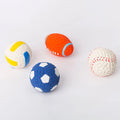 RTS Latex Baseball Rugby Pet Outside Toys Ins Style Dog Gnawing Sound Sphere Toys OEM Interactive Training Toy Corn Grain Ball