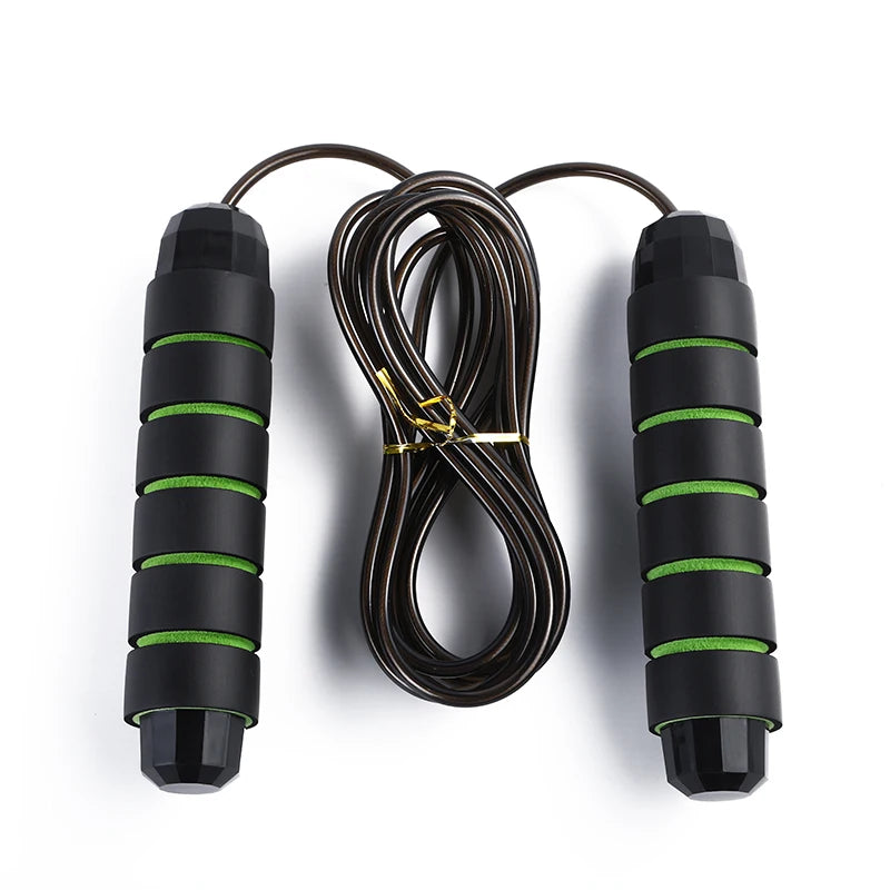 YIWU Exercise Gym Workout Body Building Forging Sponge Handle Jump Rope Adjustable Skipping Crossrope