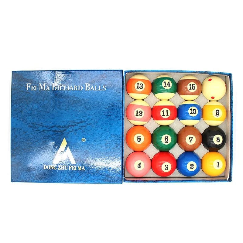 Hot Selling 57.2MM 2-1/4 Inch Blue Box Billiard Pool Ball 16pcs/set Billiard Table Playing Ball Product