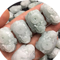 Certified Grade a Myanmar Jadeite  Money Dragon Head Turtle Jade Pendant Pendant Jade Carving Tortoise Handicraft Factory
