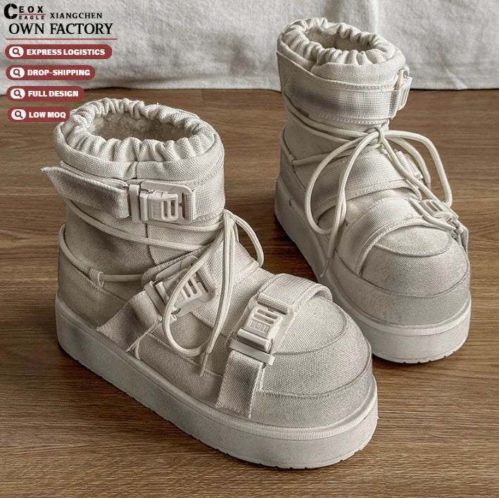 Winter Women's Snow Boots Designer New Warm Thick Sole Ankle Boots Comfort for Women Designer Shoes