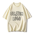 OEM Custom High Quality Personalized 100% Cotton Crew Neck Tshirt Oversized Streetwear Digital Print Embossed Boxy 240 Gram