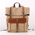 CHANGRONG Custom Unisex Vintage Outdoor Travel Waxed Canvas Large Capacity Durable Eco-friendly Backpack with Polyester Lining