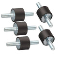 5pcs New 15*20mm M6 Anti Vibration Rubber Mounts Isolators Bobbins Silentblock