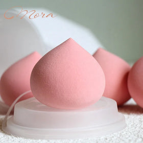 Low MOQ Foundation Powder Puff Latex Free Peach Cosmetic Makeup Sponge
