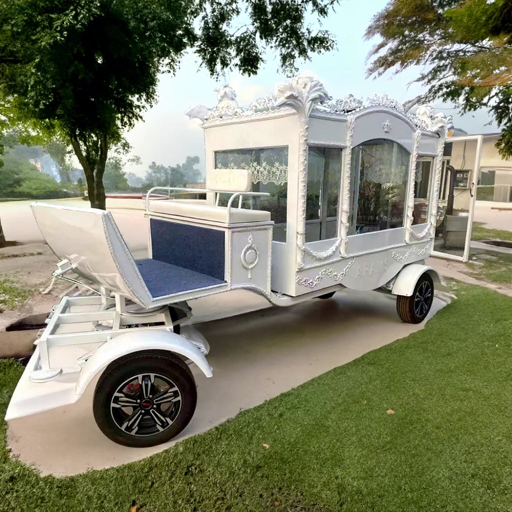 2025 Newest Model Classic Hearse Car Popular Nigerian Style Electric Hearse Funeral Hearse Trailer for Sale