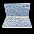 DIY Mirror Jewelry Crystal Epoxy Silicone Mold Love Geometry Moon Variety Gem Pendant Mold Five Star