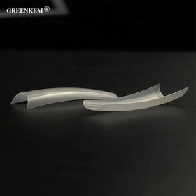 550Pcs Xxl Non C Curve Long Straight Normal Thick Tapered Squared French Straight Ultra Thin Tapered Square Nail Tips