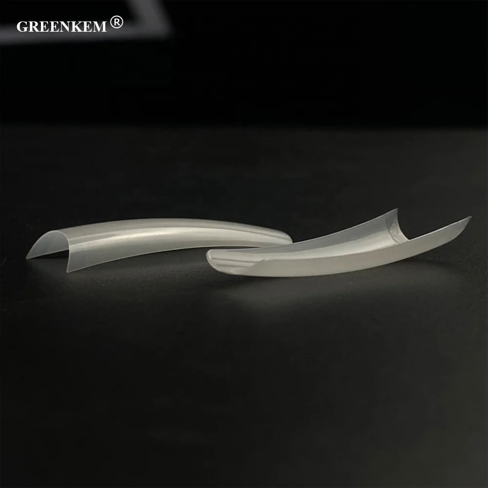 550Pcs Xxl Non C Curve Long Straight Normal Thick Tapered Squared French Straight Ultra Thin Tapered Square Nail Tips