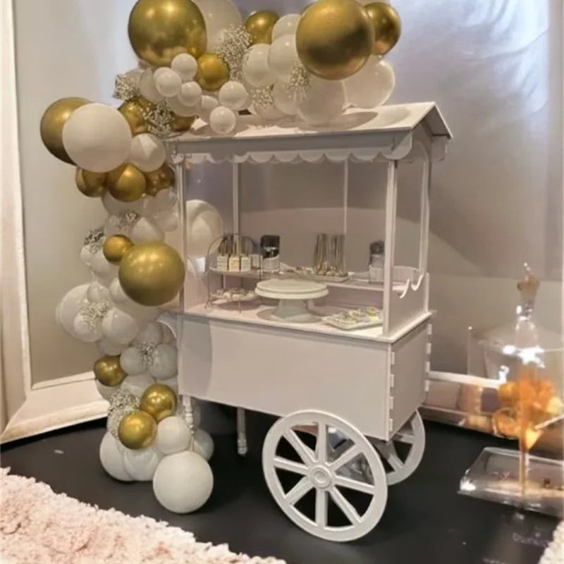 Wholesale Advertising Candy Retail Rack Rotating Cake Display Box Cart clear Acrylic Equipments Stand Acrylic Candy Box