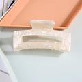 Custom Logo 8cm Jumbo Large Rectangular Tortoiseshell Cellulose Acetate Big Hair Claw Clips for Women