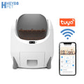 HEYBO Extra-Large Ultra-Quiet App Remote Control Monitoring Quick Cleaning Smart Cat Litter Box
