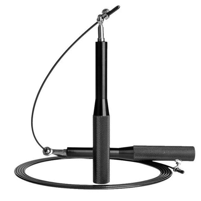 Fitness Aluminum Alloy Handle Ball Bearing Tangle-Free Exercise Jump Rope Adjustable Speed Skipping Rope