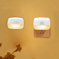 Wireless LED Motion Sensor Night Light Plug in Motion Detector Bedroom Staircase Closet Bedside Night Lamp 220V Battery Powered