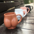 Solhui  Personalized Novelty Ceramic Mugs Funny Woman Body Ass Butt Shape Coffee Milk Mug Dining Table Sculpture Cup