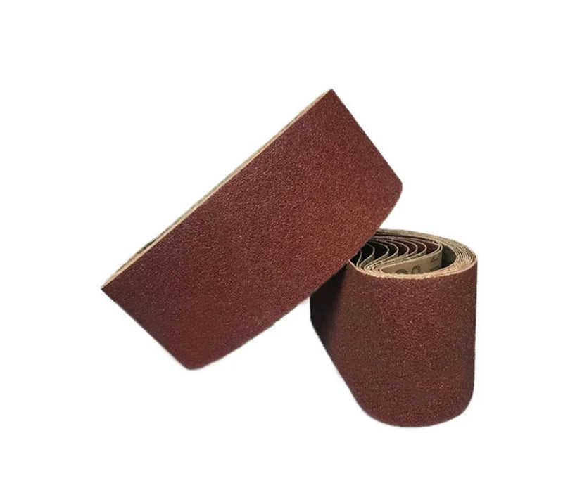 Professional 120 Grit Aluminum Oxide Abrasive Belt for Tank Sander Wood Furniture Metal Polishing Grinding Sanding Cloth