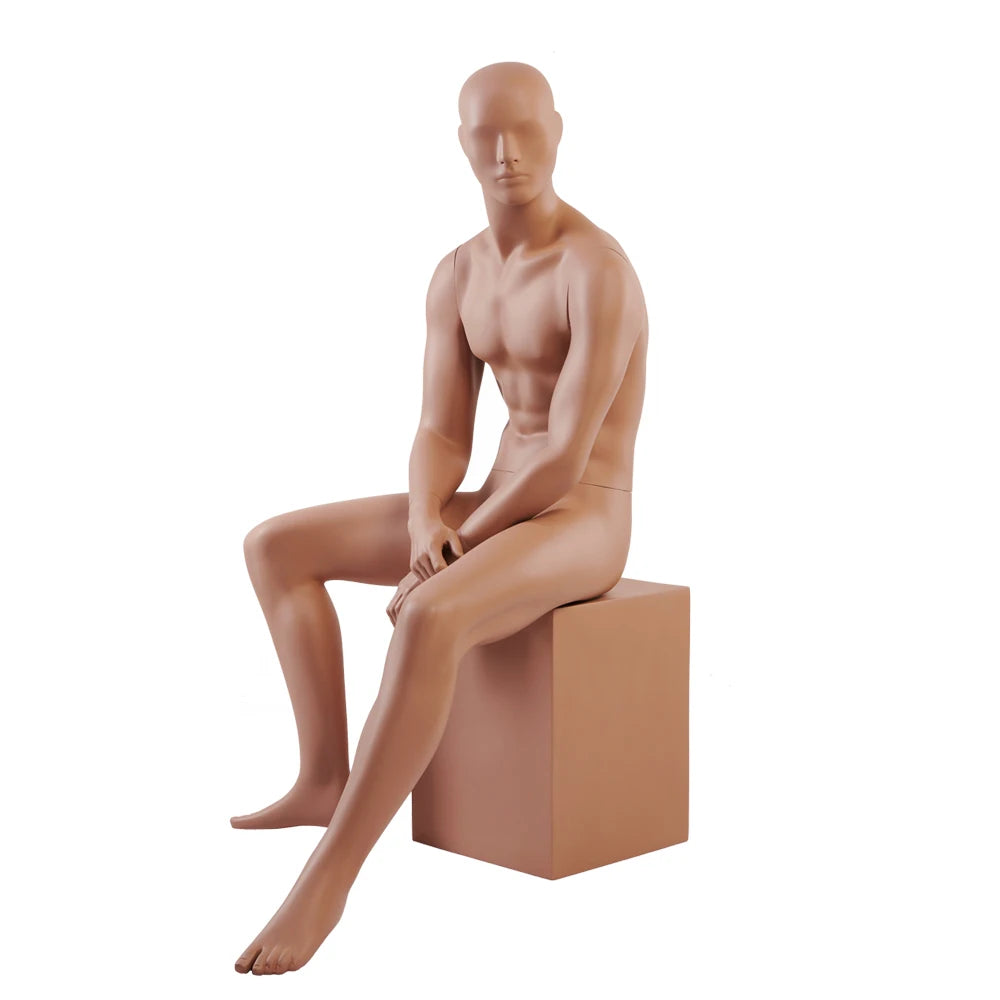 Window Display New Fashion Male Sitting Mannequin for Sale