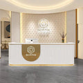 Modern Office Furniture-Beauty Salon Reception Counter Versatile for Hotels Gyms Schools Hospitals Supermarkets & Malls