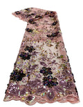 Hot Sale French Mesh Net Lace Bridal Wedding Dress With Tessuto Da Ricamo Di Paillettes African Senegal Glitter Fabric