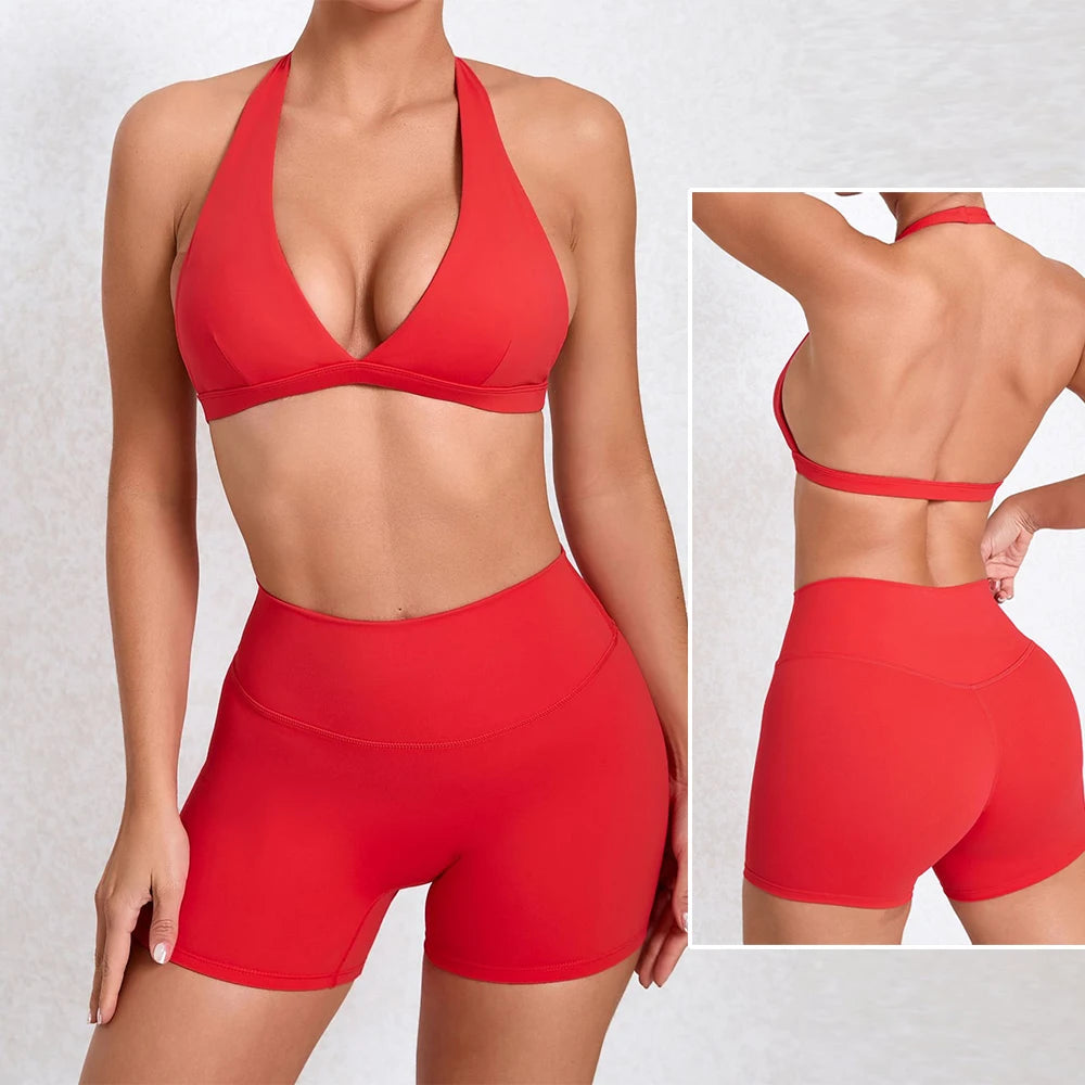 Custom Logo Gym Sport Wear Conjuntos Deportivos Mujer Yoga Suits Fitness Workout Sets for Women Sportswear