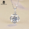 Wholesale Fine Jewelry Stylish Classic 925 Sterling Silver Four Leaf Clover Vvs Moissanite Pendant Necklaces for Women