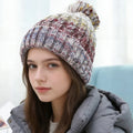 Custom Logo Cute Knitted Warm Fashion Winter Design for Girls Daily Outdoor Wear Beanie Hat